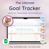 Goal Planner Google Sheets Simple Goal Tracker Spreadsheet SMART Goal Setting Template Annual Vision Board 2025