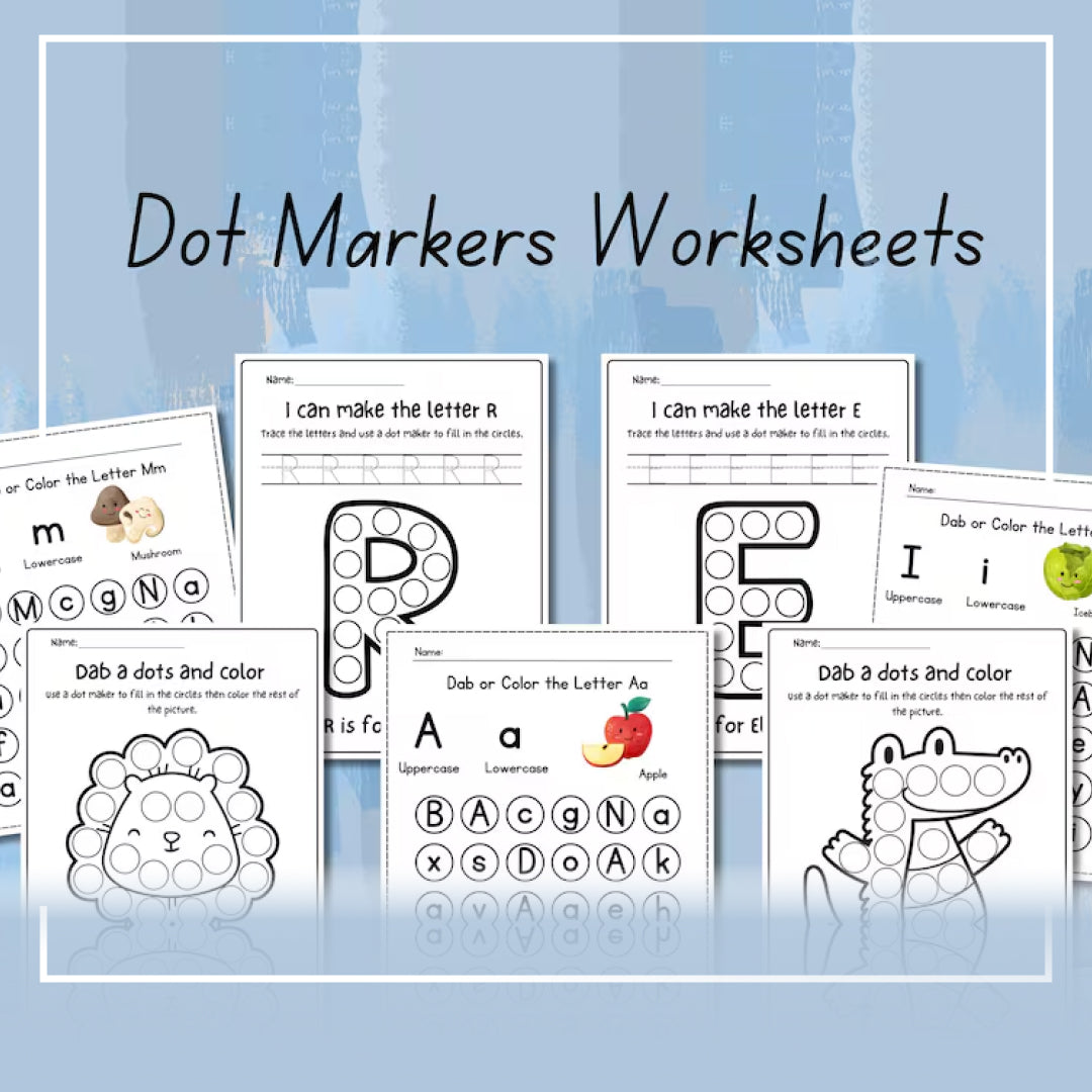 Preschool+Kindergarten Learning Bundle | +600 Pages | Printable Activity Worksheets | Coloring | Dot To Dot | Tracing | Alphabet