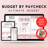 Budget By Paycheck, Weekly and Monthly Budget, Biweekly, Bill and Debt Planner