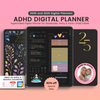 ADHD Planner, All in One Digital Planner, 2025, Daily, Weekly, Monthly