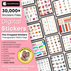 30,000+ Daily Digital Sticker Book for Goodnotes, PNG Files of Digital Stickers, Sticky Notes, Digital Icon Stickers