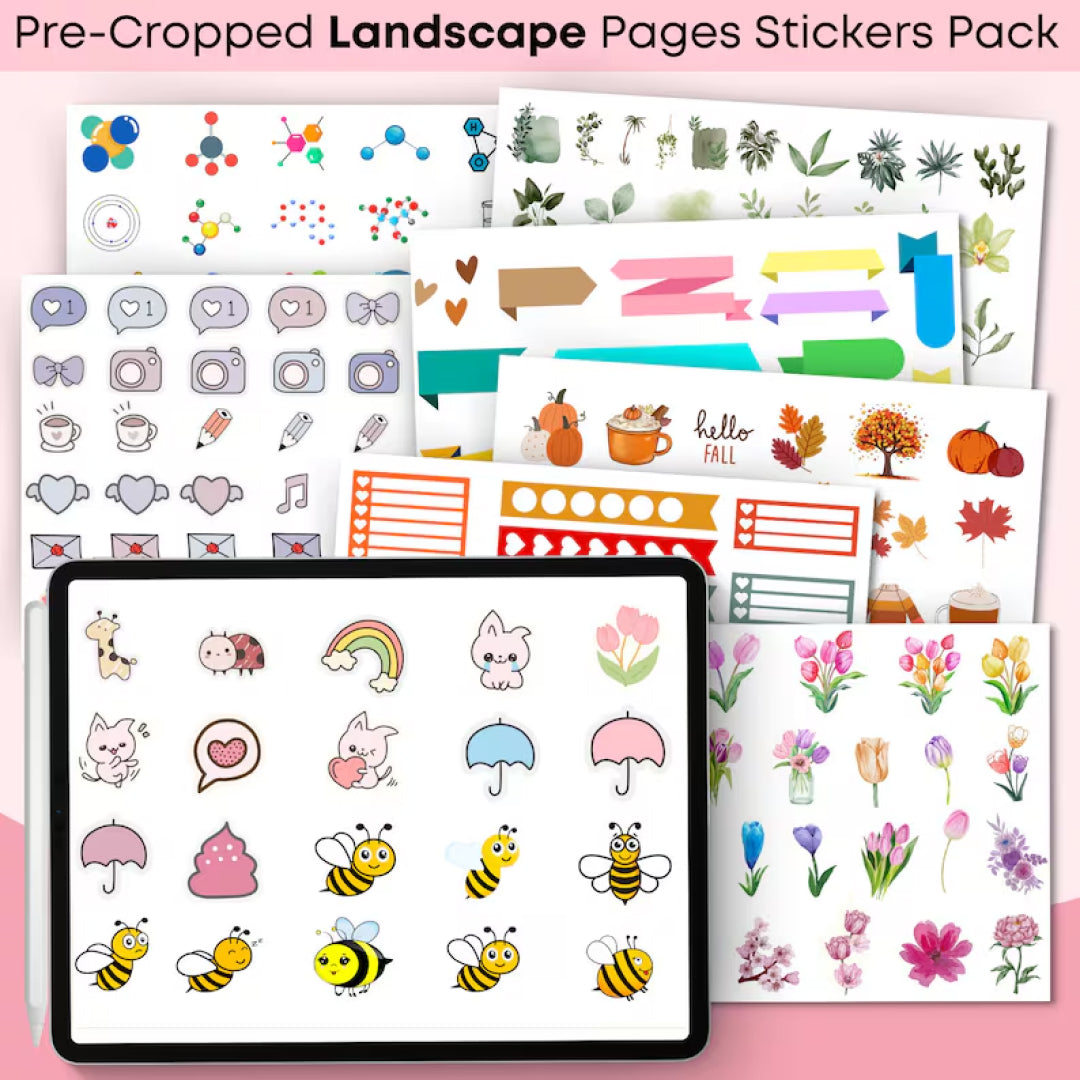 30,000+ Daily Digital Sticker Book for Goodnotes, PNG Files of Digital Stickers, Sticky Notes, Digital Icon Stickers