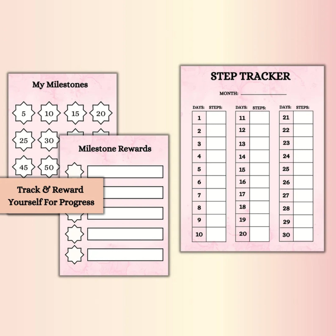 Weight Loss Planner Bundle, Weight Loss Tracker PDF, Instant Download Fitness Tracker, Calories Calculator