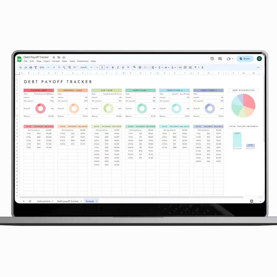 Debt Payoff Tracker Excel Google Sheets