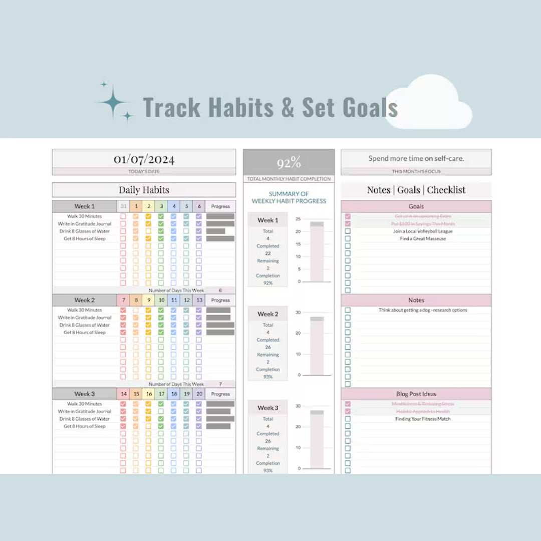 Task Tracker with Monthly Smart Calendar