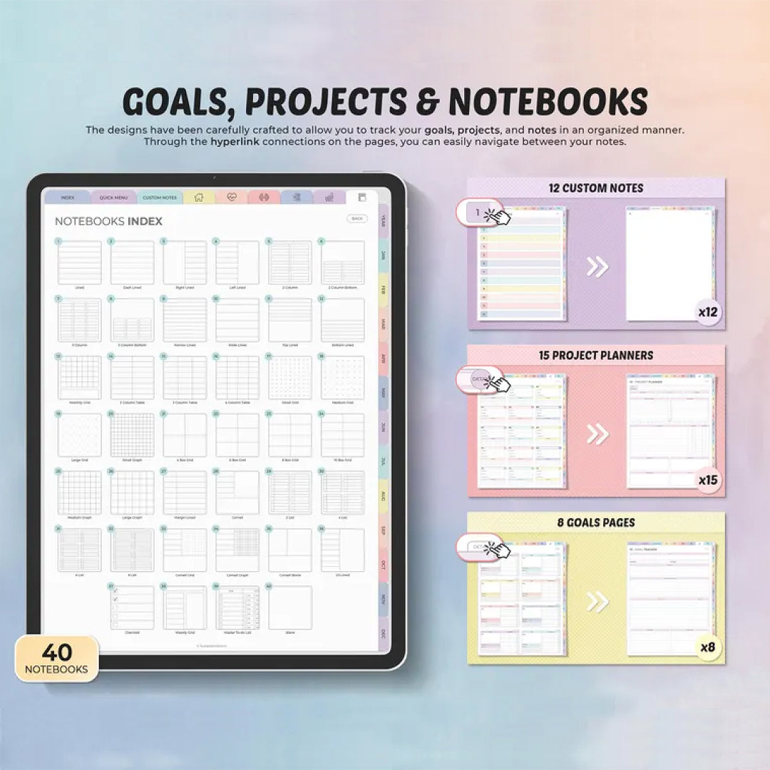 2025 All-in-One Digital Planner, Goodnotes