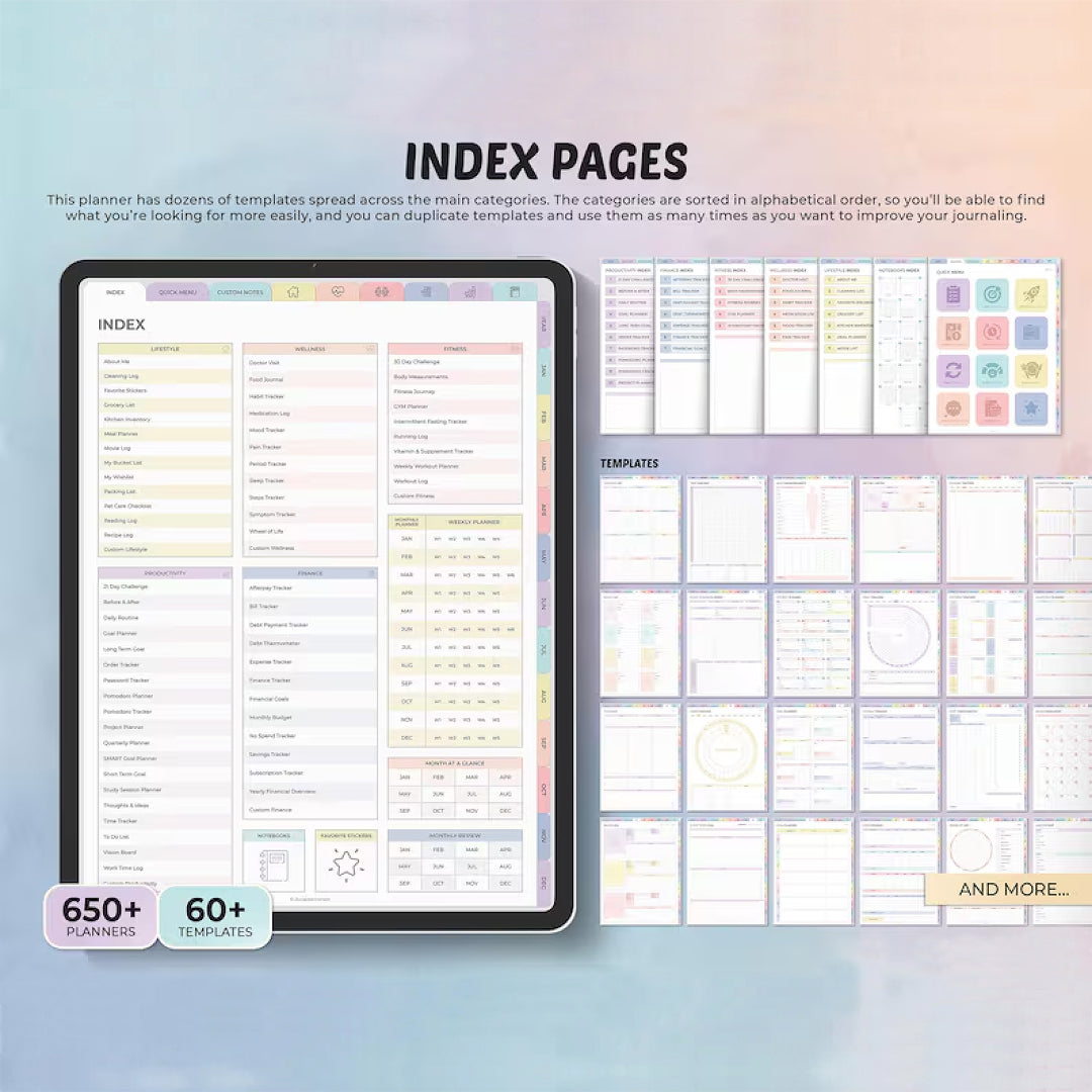 2025 All-in-One Digital Planner, Goodnotes