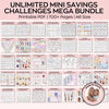 Unlimited Mini Savings Challenges Mega Bundle, Budget Binder, Savings Planner