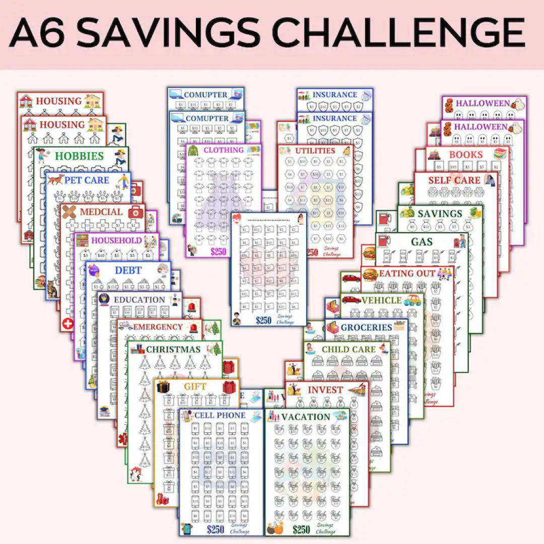 Unlimited Mini Savings Challenges Mega Bundle, Budget Binder, Savings Planner