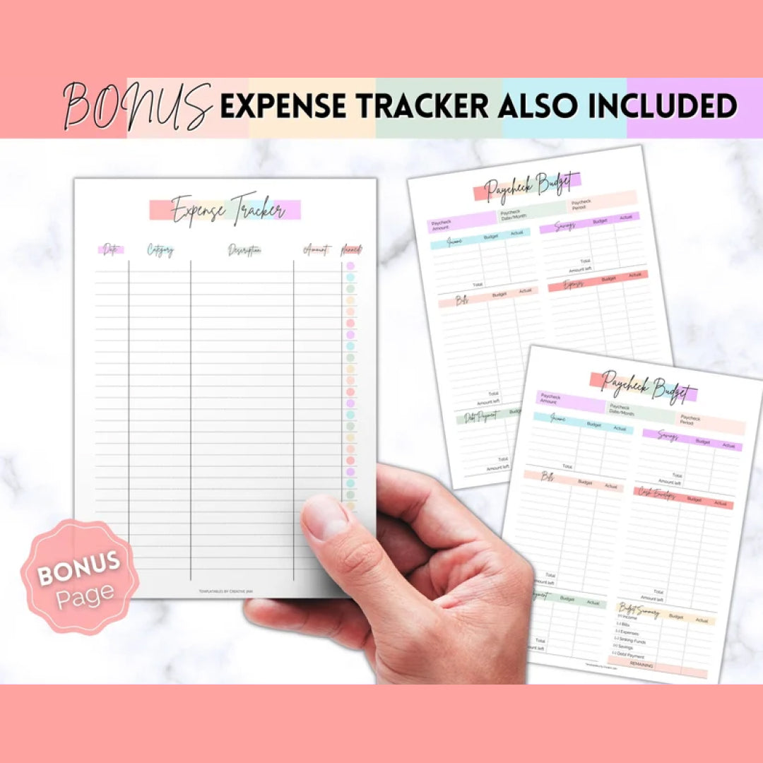 Paycheck Budget Planner, EDITABLE Budget by Paycheck Template, PDF Printable Budget Tracker, Finance Planner, Zero Based Budget Sheet Binder