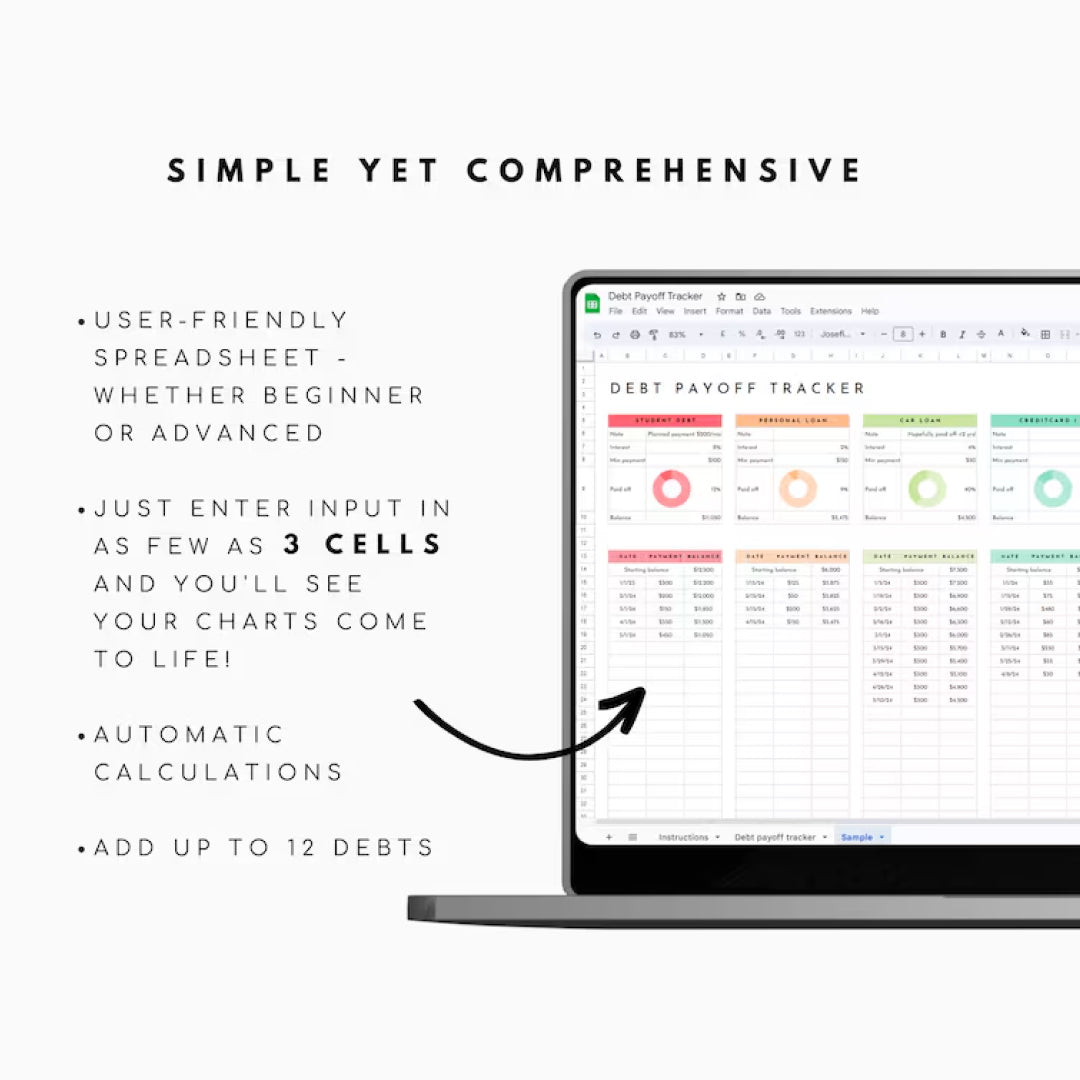 Debt Payoff Tracker Excel Google Sheets