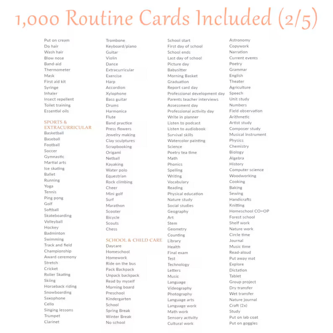 Daily routine cards for kids, Visual Schedule, Routine Chart for Kids, Chore Chart, Daily Rhythm Checklist, Editable