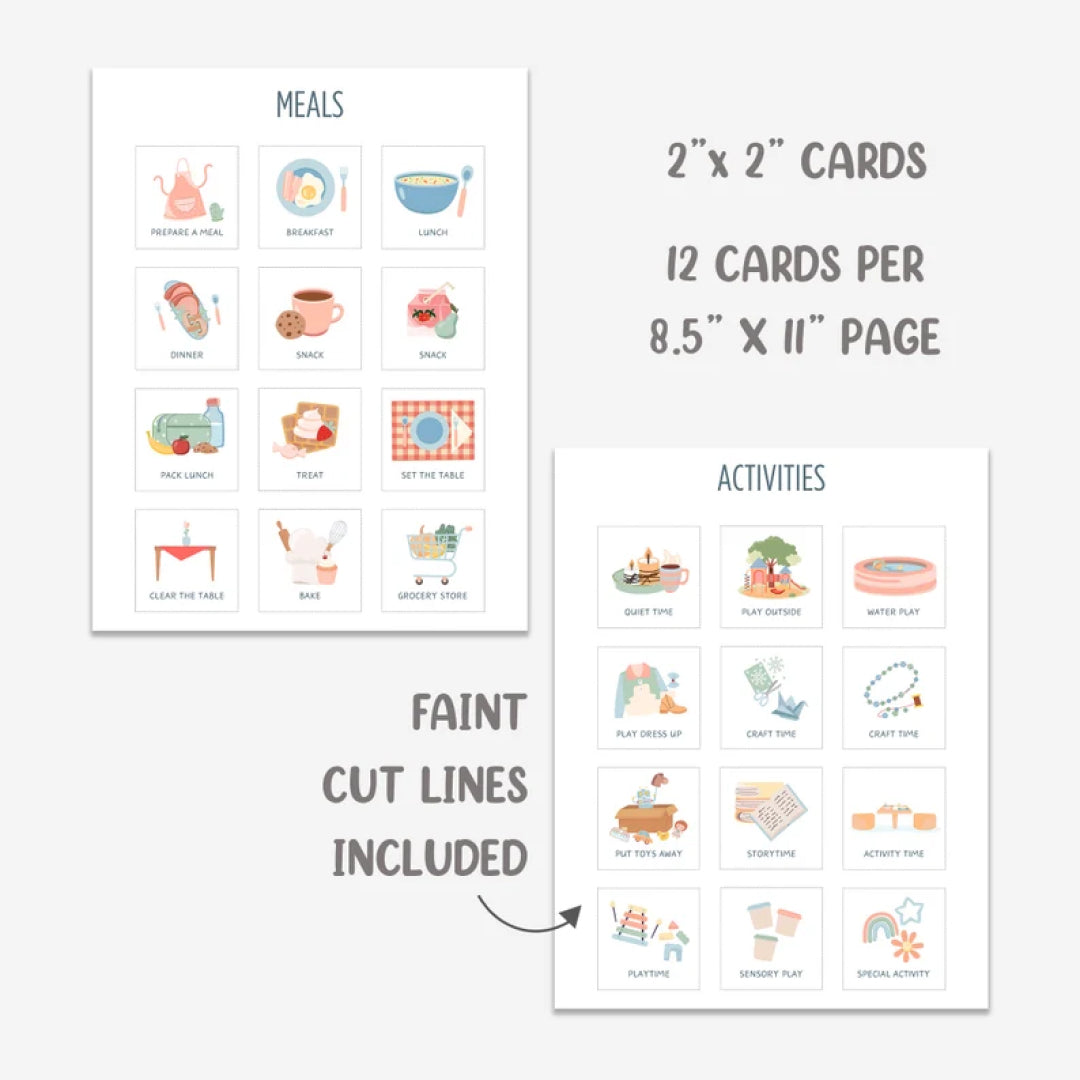 Daily routine cards for kids, Visual Schedule, Routine Chart for Kids, Chore Chart, Daily Rhythm Checklist, Editable