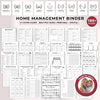 Home Management Binder Printable, Life Planner Bundle, Daily Routine, Household Budget Sheets, Productivity Trackers