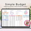 Simple Budget, Monthly, Weekly, Annual Budget, Savings Tracker, Bill Calendar, Planner